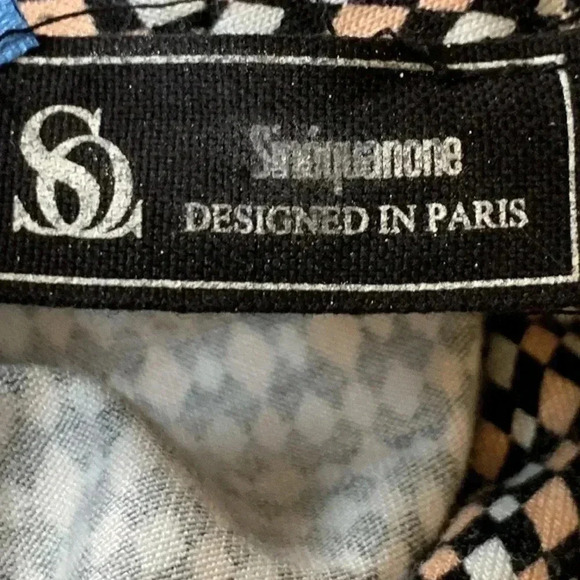 Sinequanone Parisian light weight dress w VNeck, Sleeves  and unique waistband - Picture 5 of 9